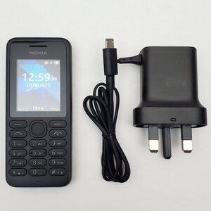 NOKIA 130 BLACK MOBILE PHONE  MODEL (RM1037) UNLOCKED ORGINAL UK CHARGER  PREOWN